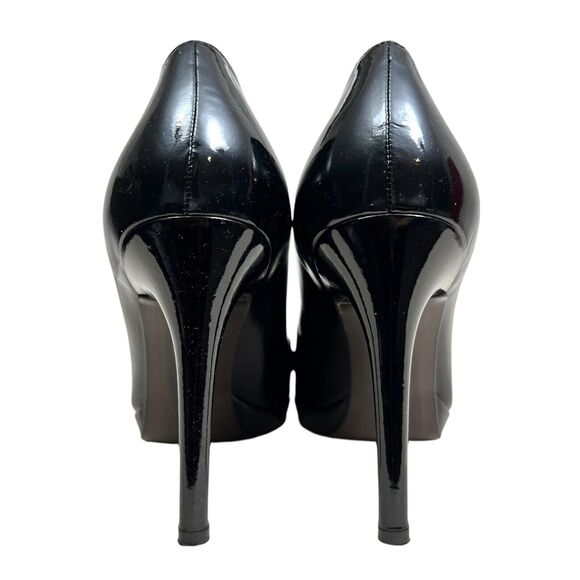 Stewart Weitzman Womens Pump Stilettos Black Patent‎ Leather Size 9.5M - Picture 2 of 8